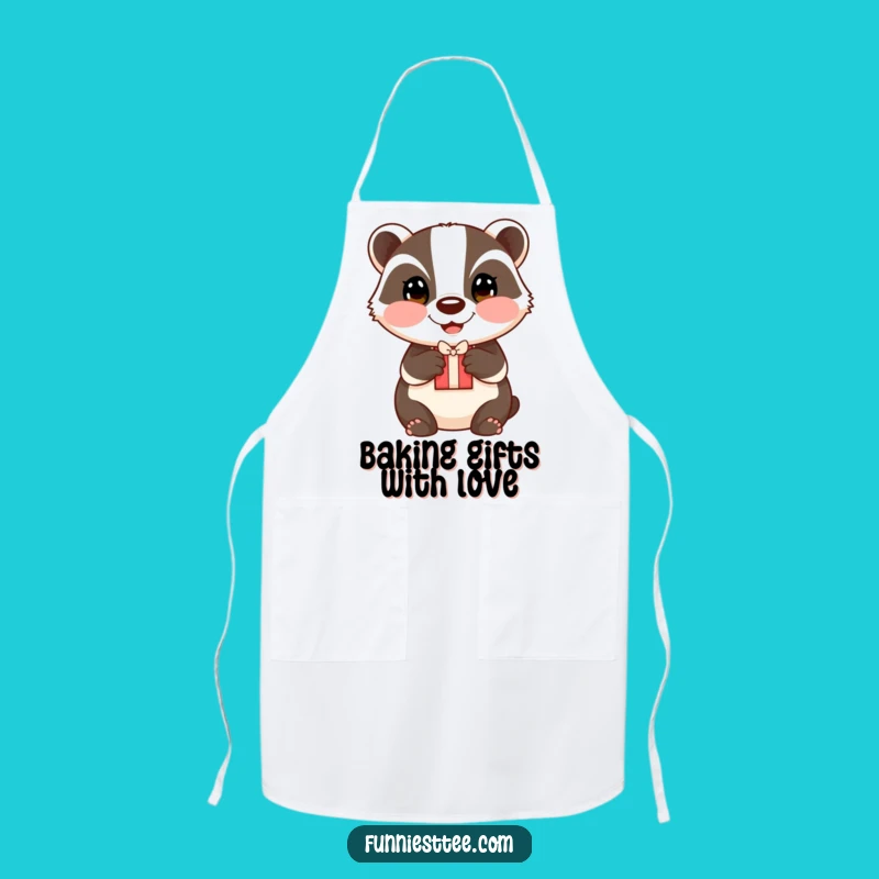 Funny Badger Gift Apron: Cook and Share with Generous Spirit