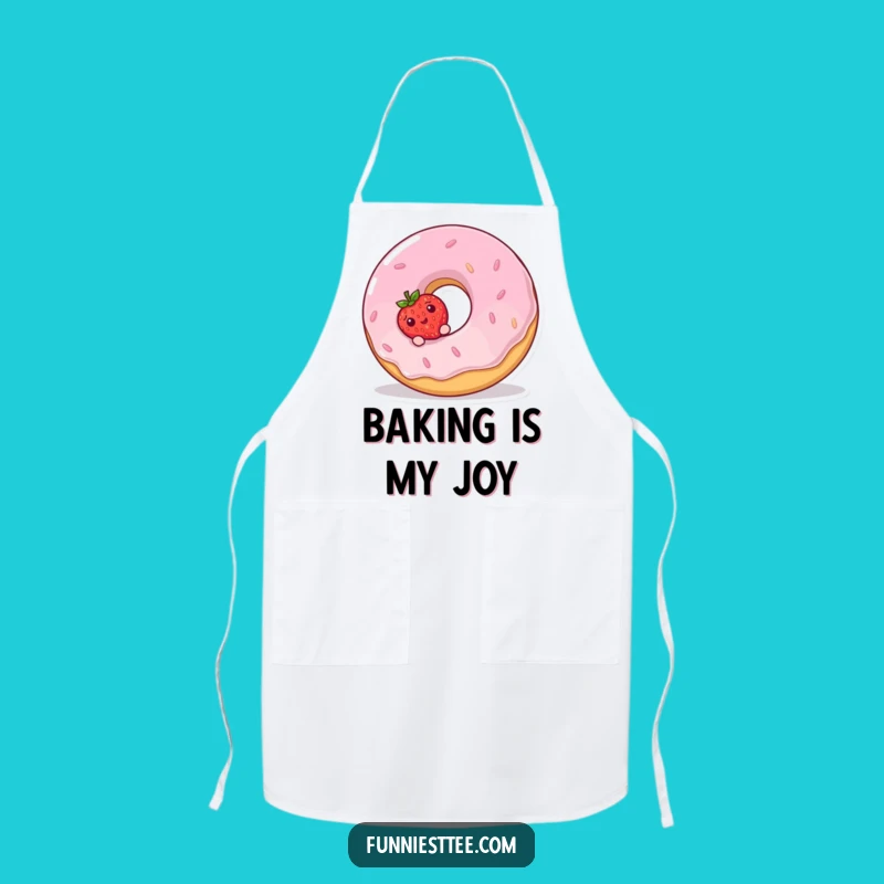 Funny Strawberry Donut Apron - Sweet Kitchen Surprise Gift
