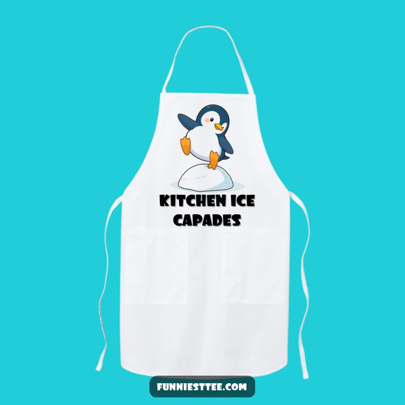 Funny Penguin Trip Apron: Kitchen Dramatic Fall Chef Funny Gift
