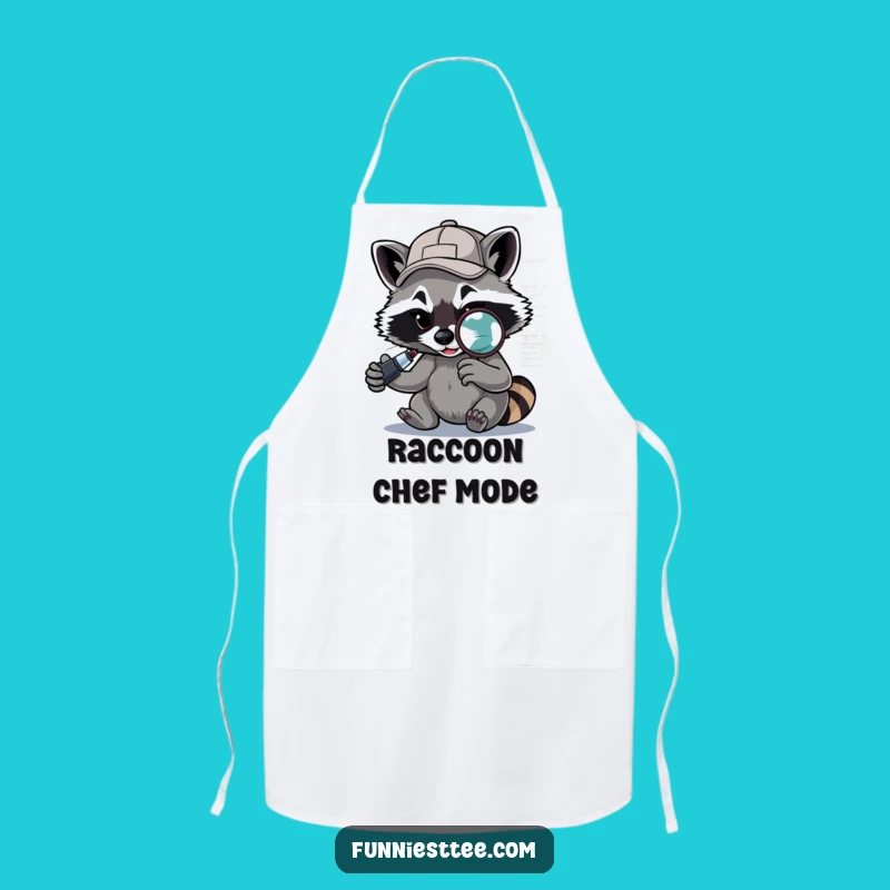 Funny Raccoon Apron: Debugger Raccoon, Hilarious Tech Kitchen Gift