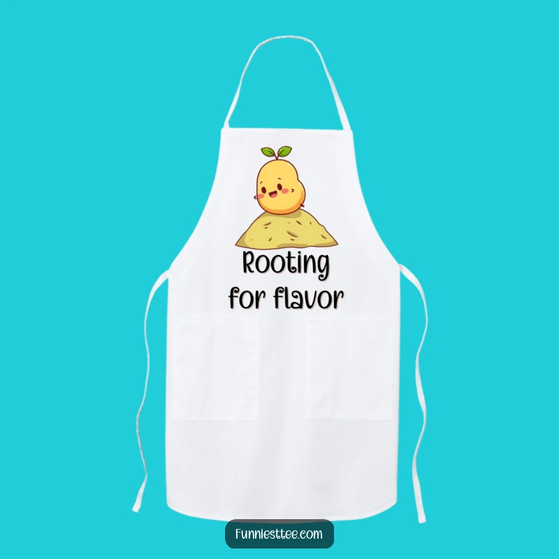 Funny Rolling Potato Apron: Determined Spud Chef's Funny Gift
