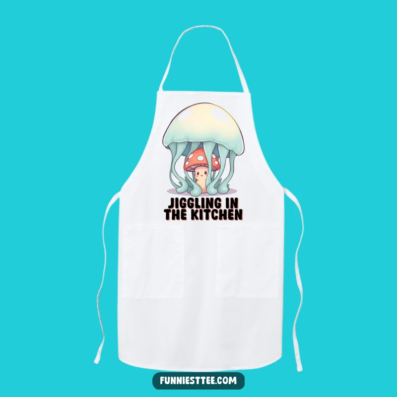 Funny Shy Mushroom Apron: Cook with Cute and Wobbly Flair