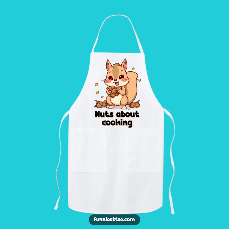 Funny Squirrel Apron: Acorn Stuffer's Kitchen, Funny Gift for Chefs