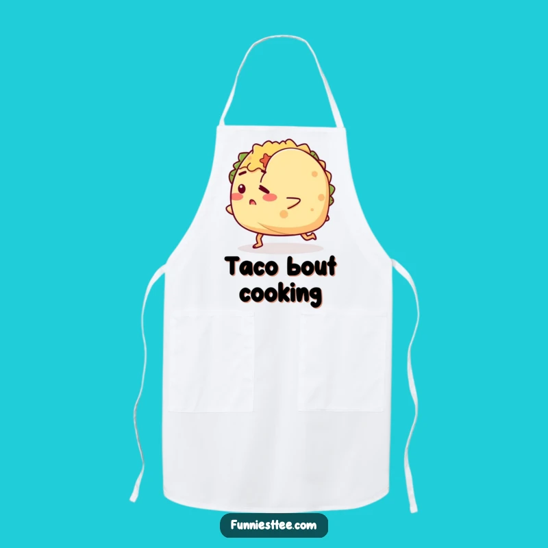Funny Tripping Taco Apron: Kitchen Fail, Hilarious Humorous Cooking Accessory