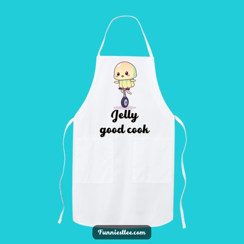 Funny Wobbly Jelly Apron - Kitchen Unicycle Fun, Hilarious Chef Gift