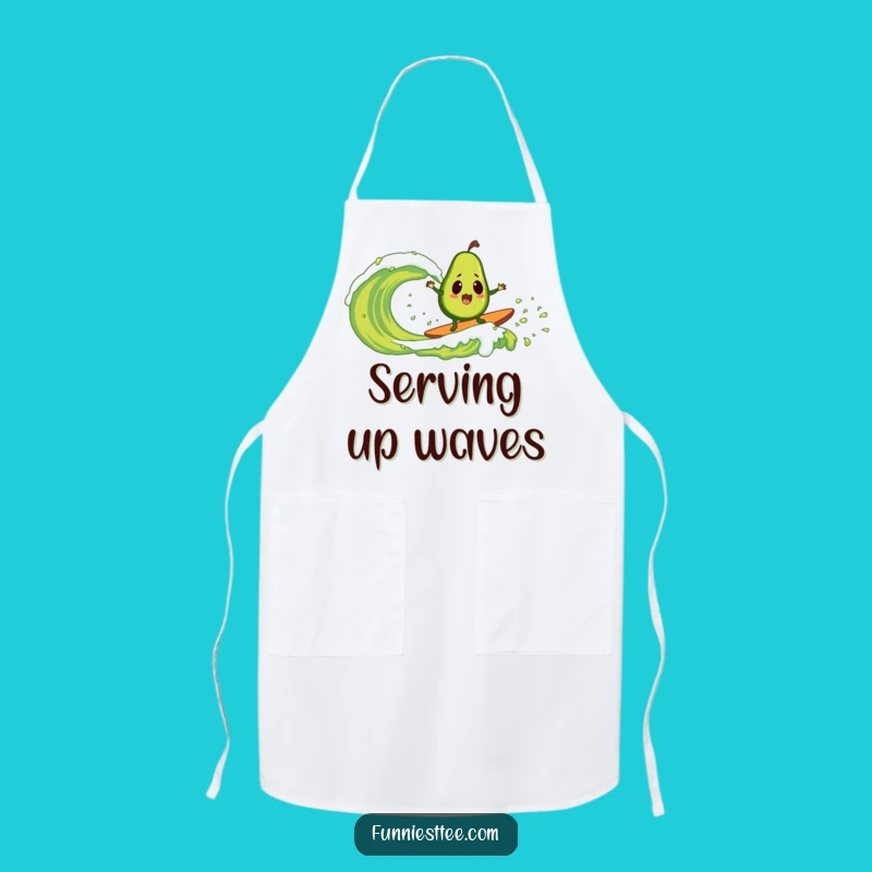 Funny Avocado Surfing Guacamole Apron: Cook and Laugh with this Gift
