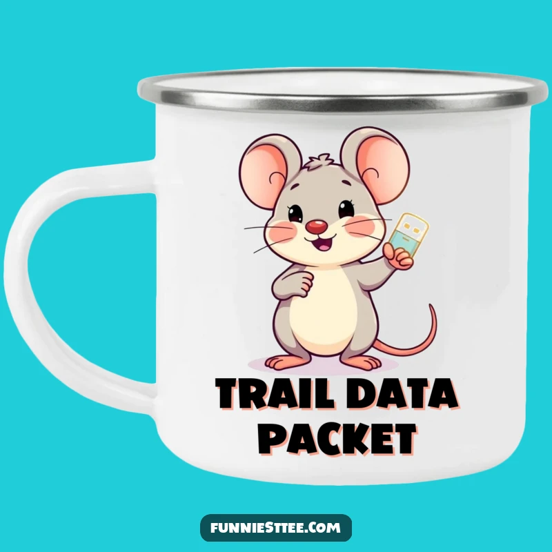 Funny Mouse Motivator Camping Mug - Cheerful Outdoor Companion