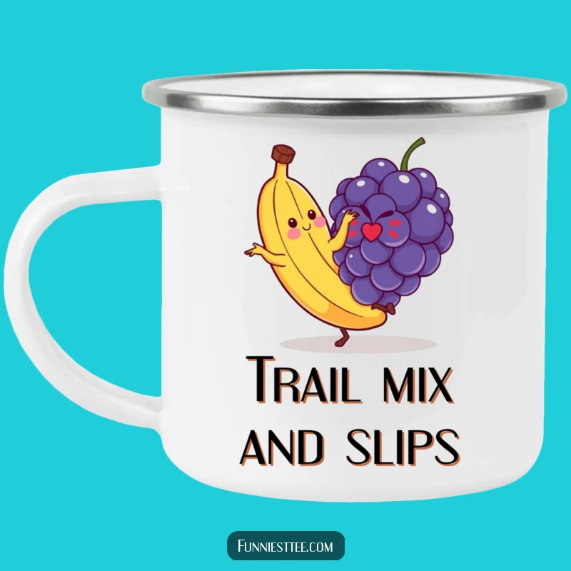 Funny Banana Slip Camping Mug - Durable & Hilarious Outdoor Gift