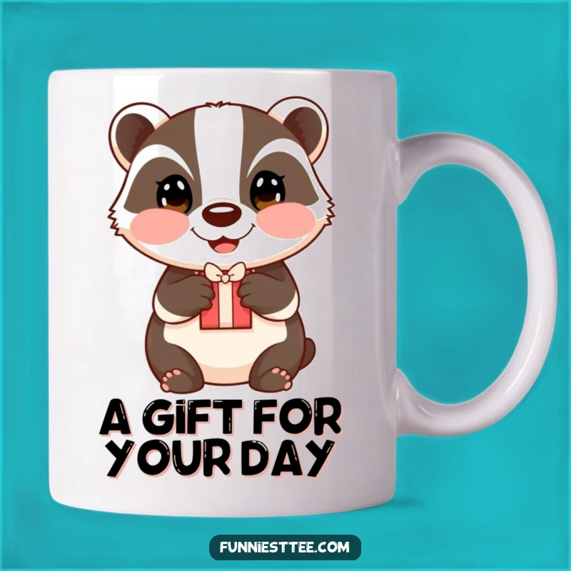 Funny Happy Badger Gift Mug: A Heartwarming Present for Kind Souls