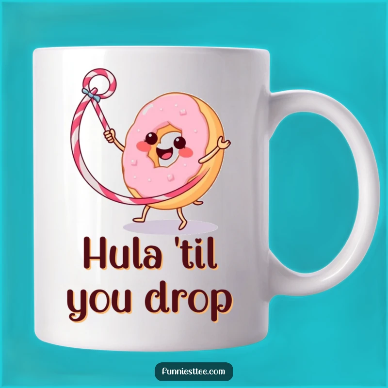Funny Donut Hula Hoop Mug: A Whimsical Treat for a Hilarious Gift