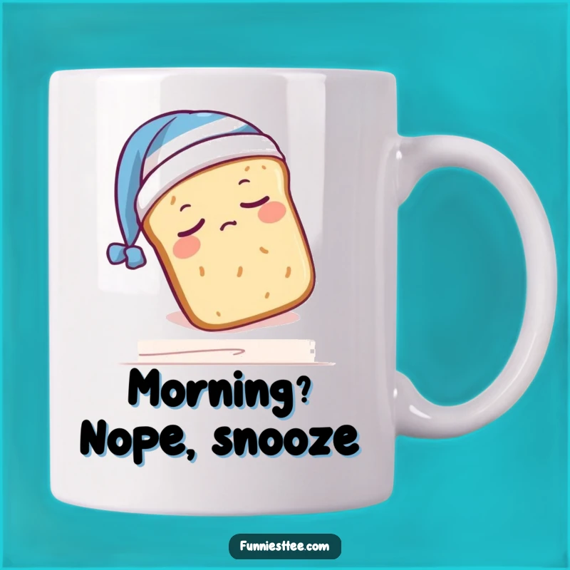 Funny Sleepy Bread Mug: Zzz's and Laughs for Carb Lovers!