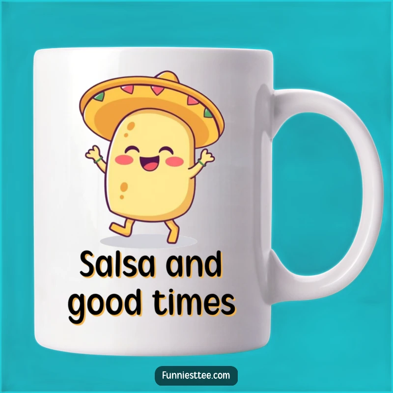 Funny Giggling Taco Mug: Fiesta Fun Gift for Taco Lovers & Party Goers