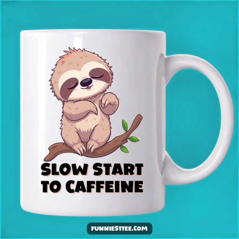Funny Sloth Breakdancing Mug - Hilarious Slow-Motion Gift