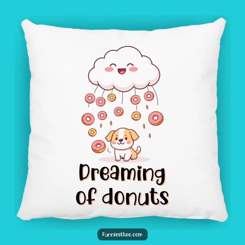 Funny Cloud Raining Donuts Pillow - Soft & Sweet Comfort