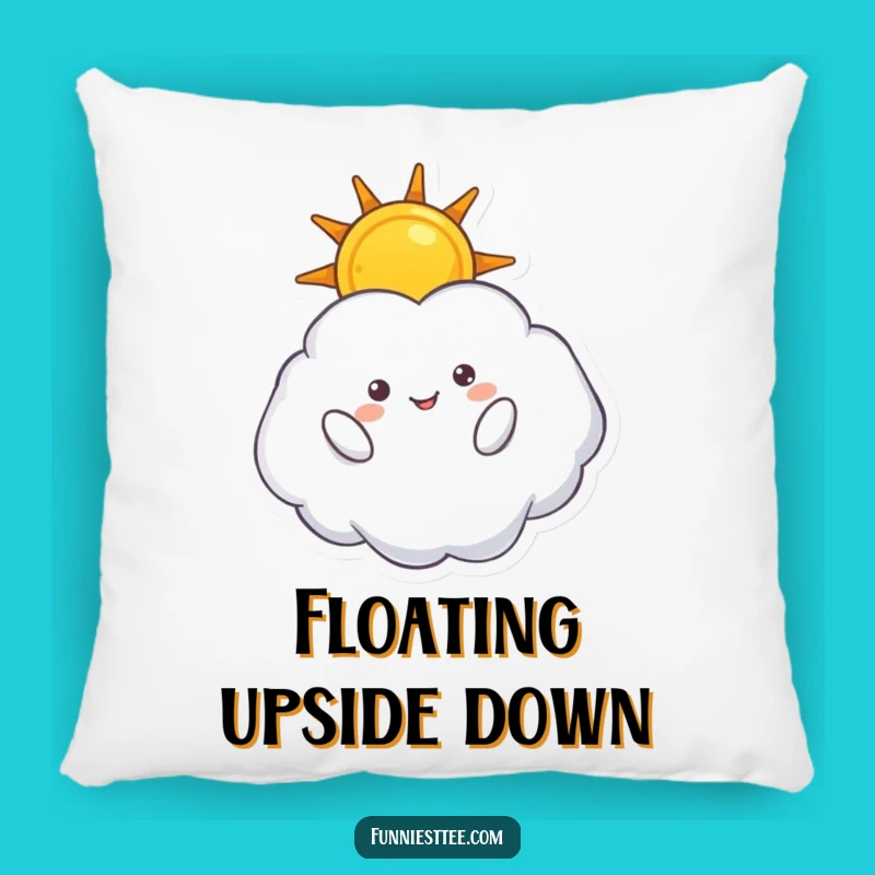 Funny Cloud Sun Pillow - Cozy Upside Down Comfort, Whimsical Accent Gift