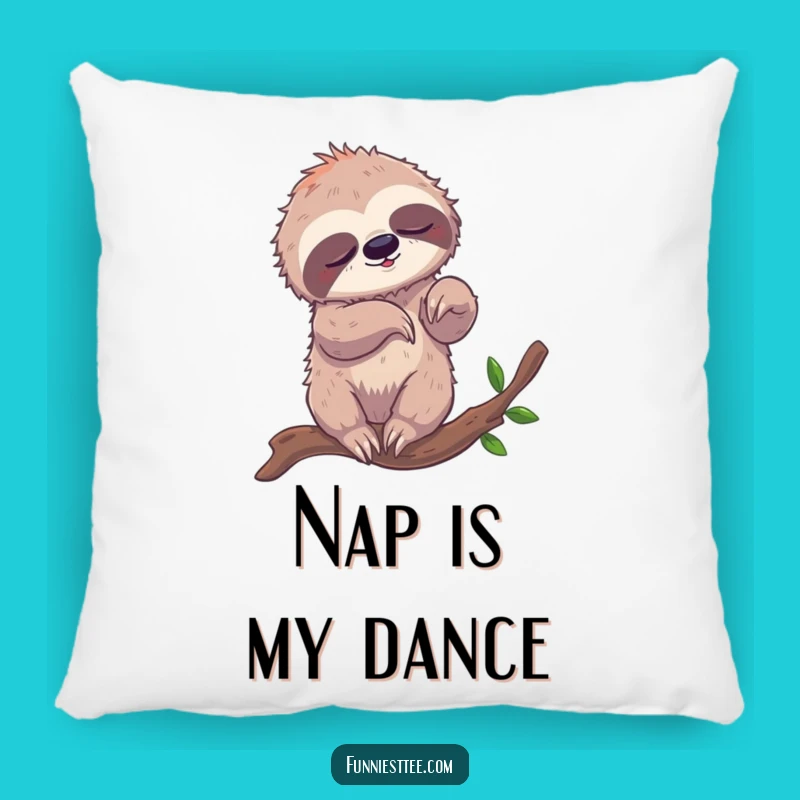 Funny Sloth Breakdancing Pillow - Cozy & Comedic Comfort