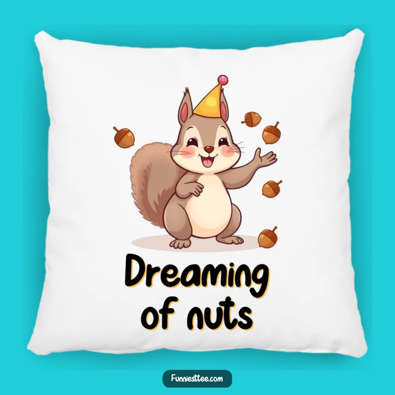 Funny Squirrel Party Pillow - Comfy & Hilarious Juggling Fun!