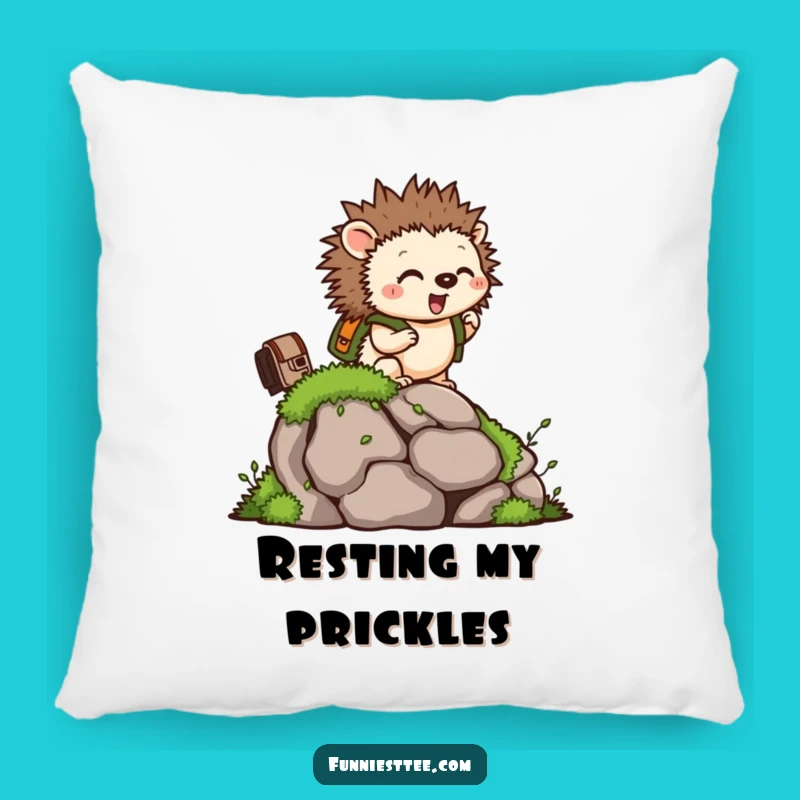 Funny Hedgehog Explorer Pillow - Cozy Comfort for Little Climbers