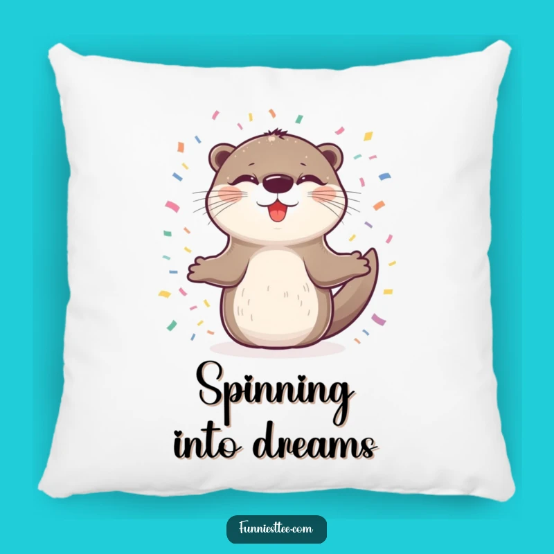 Funny Otter Party Pillow - Comfy & Hilarious Joyful Comfort!
