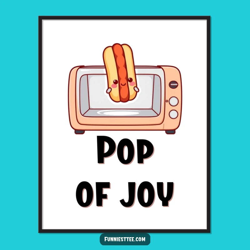 Funny Hot Dog Toaster Oven Digital Art - Hilarious Downloadable Decor
