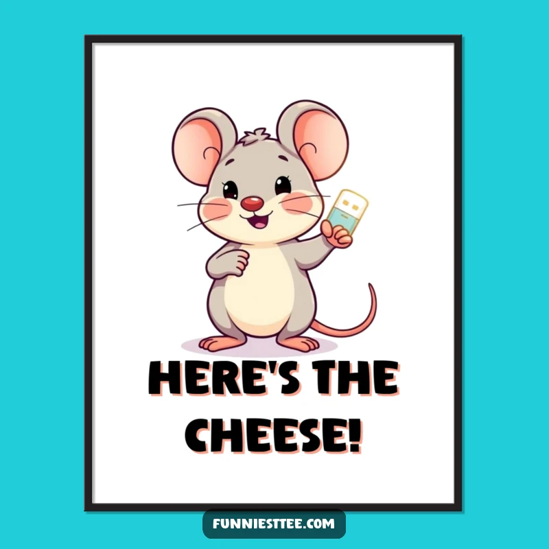 Funny Mouse Motivator Digital Art - Instant Cheerful Decor