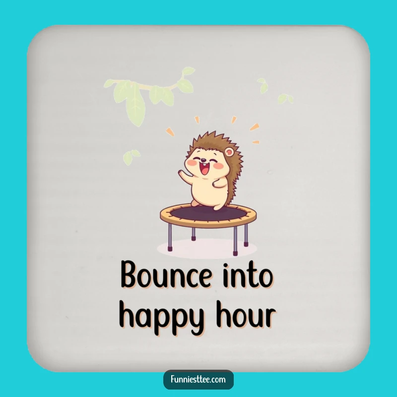 Funny Hedgehog Trampoline Coaster - Hilarious Table Protection Gift