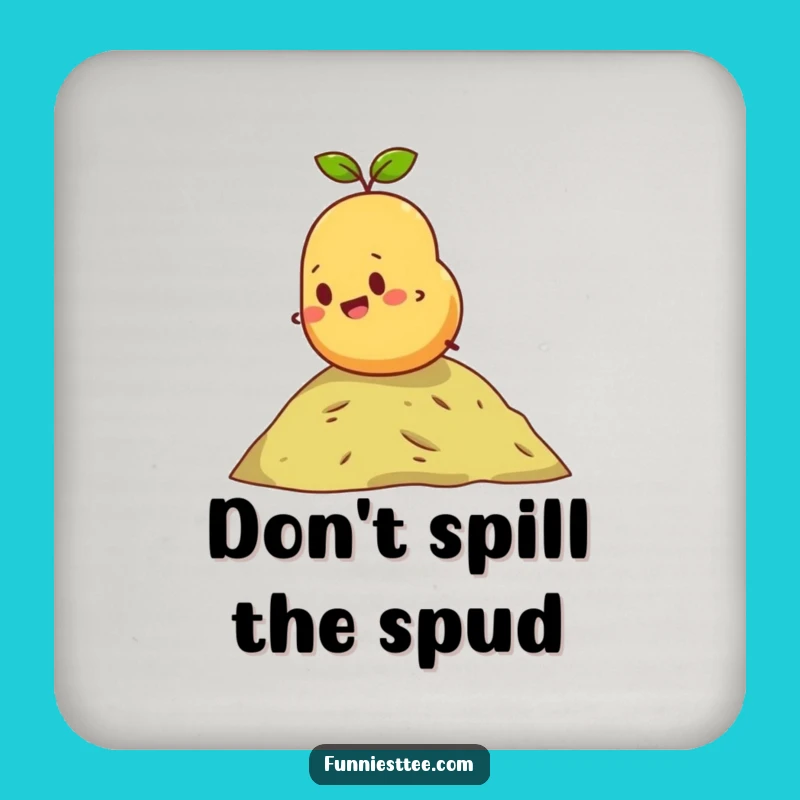 Funny Rolling Potato Coaster: Spud's Protective Roll, Ideal Funny Gift