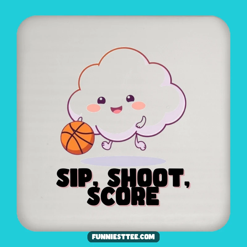 Funny Happy Cloud Coaster: Protect Surfaces with Basketball Fun