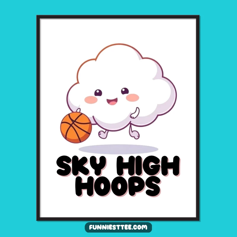 Funny Happy Cloud Poster: Hilarious Wall Art for a Playful Vibe