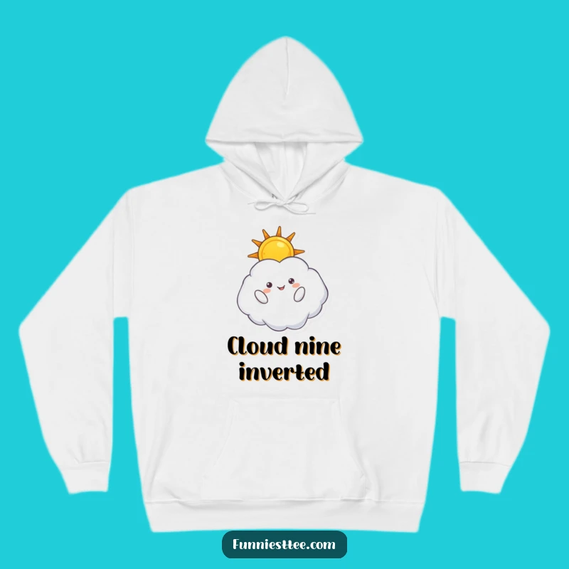 Funny Cloud Sun Hoodie - Cozy Upside Down Sky Comfort, Dreamy Gift!