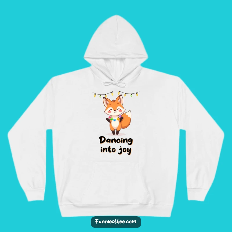 Funny Fox Party Hoodie - Cozy & Hilarious Festive Fun!