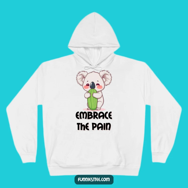 Funny Koala Cactus Hug Hoodie - Cozy and Hilarious Animal Apparel