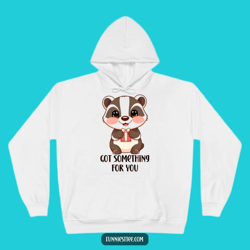 Funny Badger Gift Hoodie: Cozy Comfort for Kind Hearts