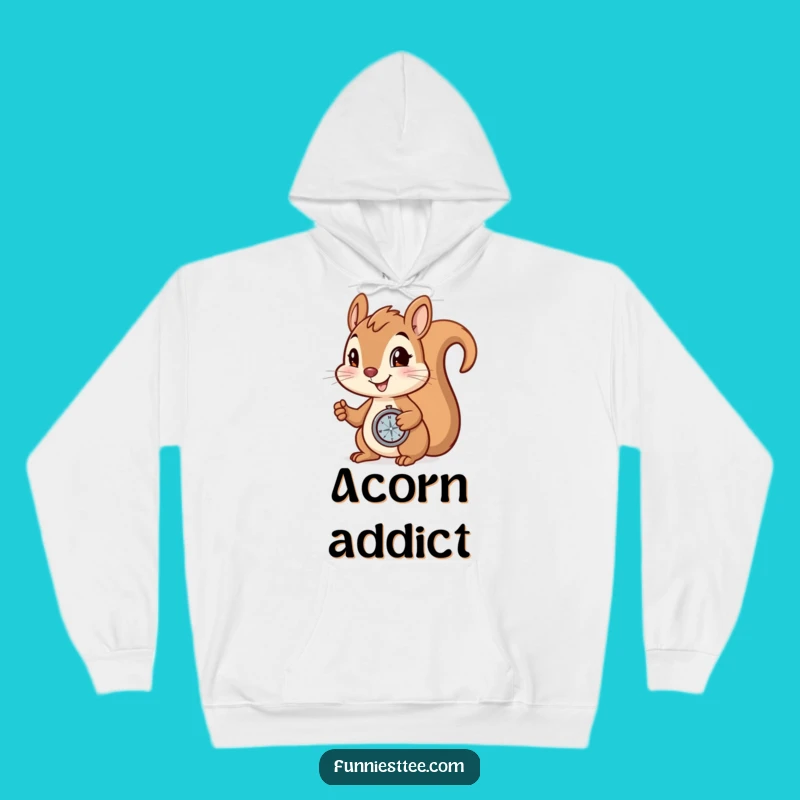 Funny Determined Squirrel Hoodie: Cozy Up for Your Next Adventure