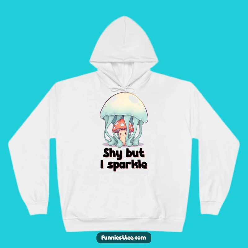 Funny Shy Mushroom Hoodie: Cozy Up with Wobbly Jelly Comfort