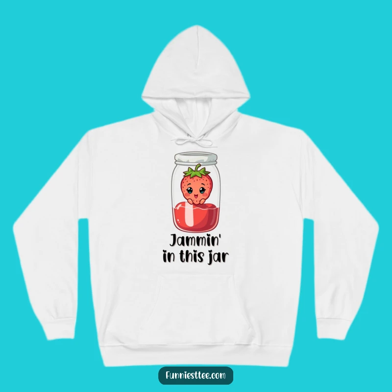 Funny Strawberry Jam Hoodie: Cozy Up with Fruity Fun!