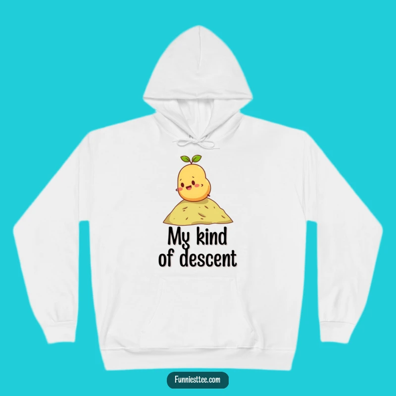 Funny Rolling Potato Hoodie: Cozy Spud's Descent, The Perfect Funny Gift