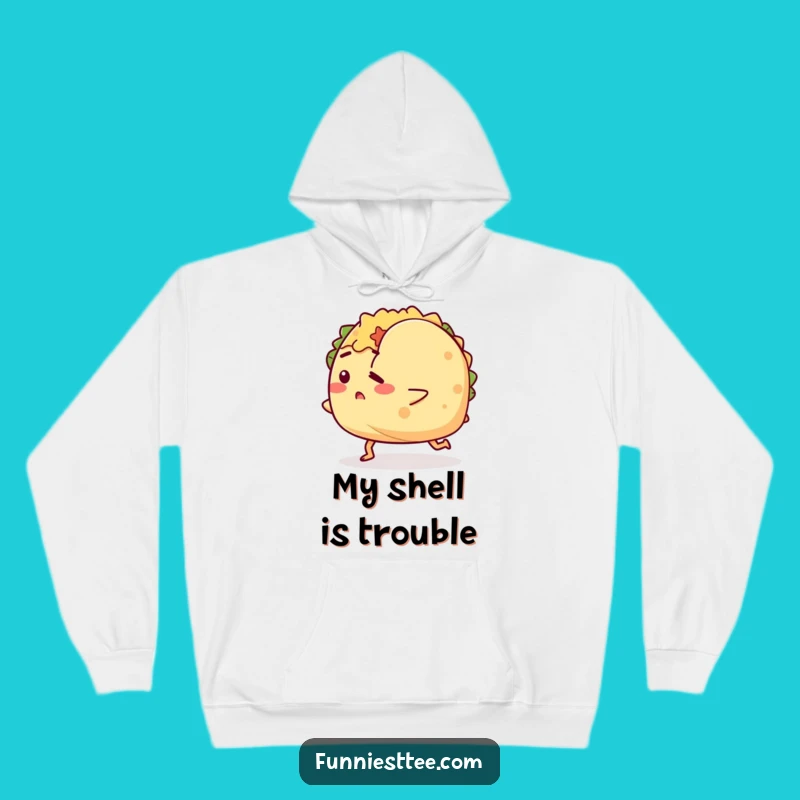 Funny Tripping Taco Hoodie: Cozy Taco Fail, Ultimate Humorous Comfort