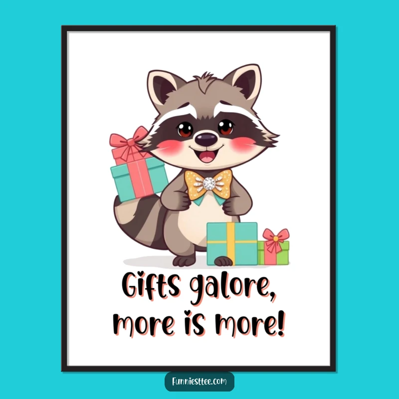 Free Printable Raccoon Wall Art - Funny Downloadable Decor for Any Room