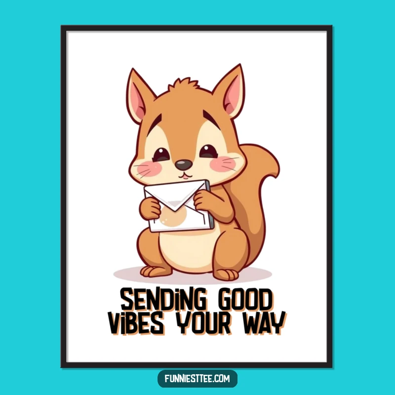 Funny Free Printable Wall Art: Squirrel Mail Confusion - Quirky Downloadable Decor