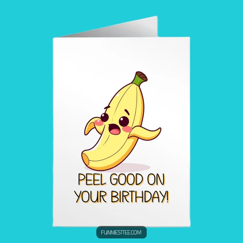 Free Printable Birthday Card: Funny Banana Peel Slipping, A Hilarious Downloadable Gift