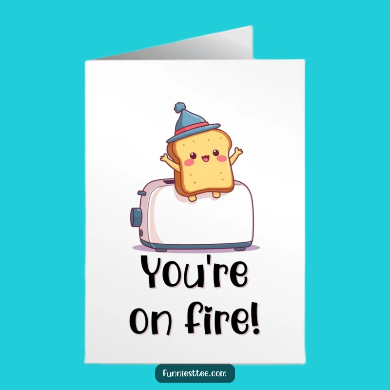 Free Printable Congrats Card: Toast's Dramatic Entrance Download