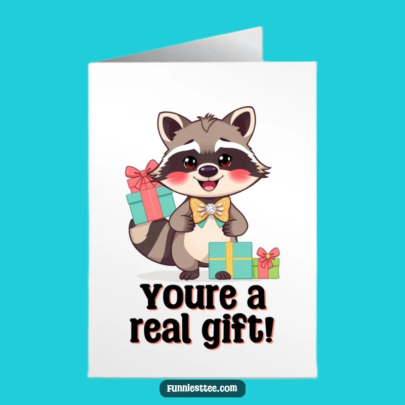 Free Printable Raccoon Congrats Card - Funny Downloadable Celebration Gift