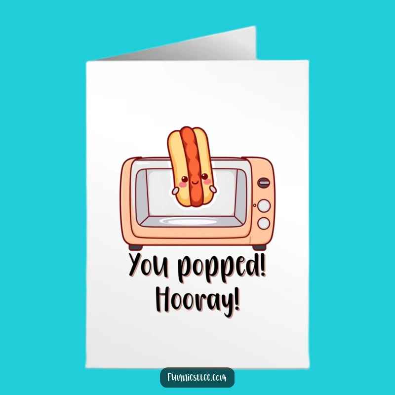 Free Printable Hot Dog Congrats Card - Toasty Celebration Downloadable Gift!