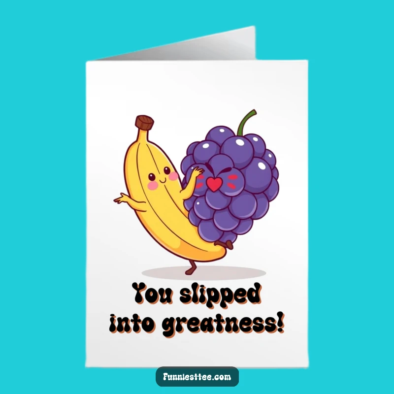 Funny Free Printable Congrats Card: Banana's Epic Fail! Downloadable Celebration.