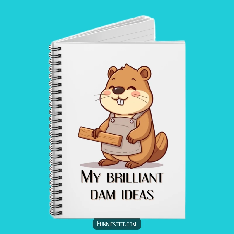 Funny Beaver Coder Notebook - Hilarious Journal for Web Dev Ideas