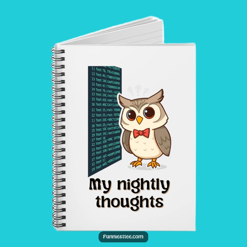 Funny Coding Owl Notebook: Plan Your Code with Owl Wisdom