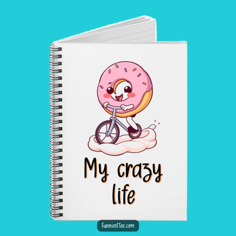 Funny Donut Unicycle Notebook: Jot Down Jokes & Ideas - Perfect Funny Gift!