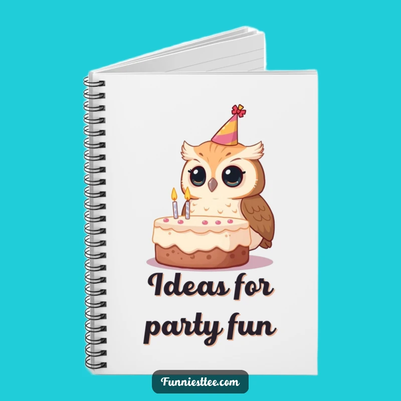 Funny Owl Birthday Notebook: Jot Down Ideas with Curious Flair