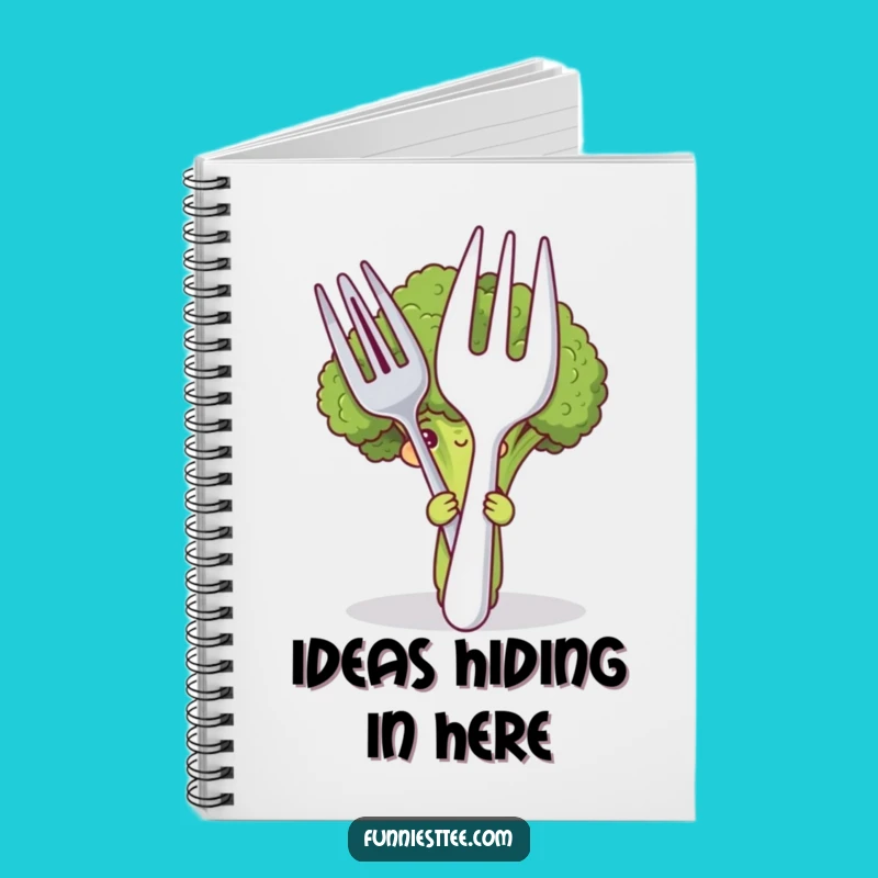 Funny Shy Broccoli Notebook: Jot Down Ideas, Adorable Humorous Journal